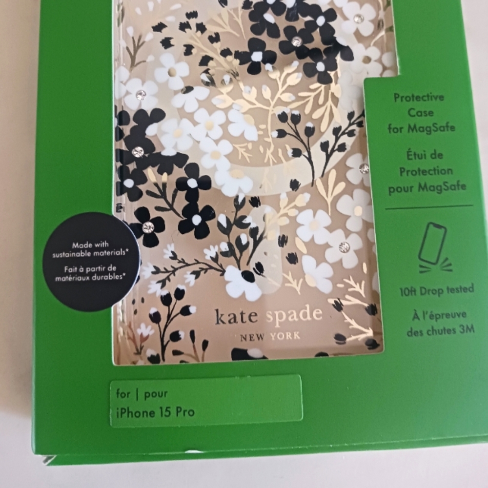 Kate‎ Spade New York Floral iPhone 15 Pro Case - Picture 4 of 5
